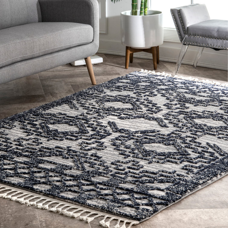 Union Rustic Montague Machine Woven / Power Loomed Performance Gray Rug